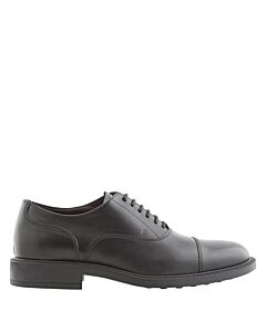 Tods Men's Black Leather Dress Oxford Lace Up