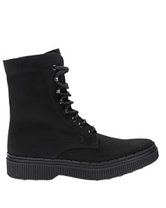 Tods Men's Black Suede Lace-Up Stivaletto Gomma Ankle Boots