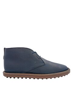Tods Men's Blue Leather Desert Boots