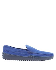 Tods Men's Blue Suede Gommino Loafers