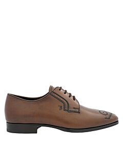Tods Men's Cacao Leather Derby Shoes, Brand Size 5.5 ( US Size 6.5 )