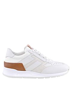 Tods Men's Low Top Leather Sneakers In White