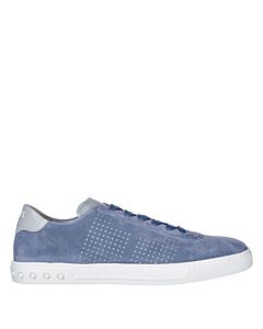 Tods Men's Stone Washed Suede Perforated Low-Top Sneakers