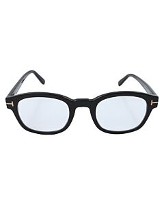 Tom Ford 43 mm Shiny Black/T Logo Eyeglass Frames