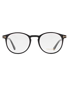 Tom Ford 50 mm Shiny Black Eyeglass Frames