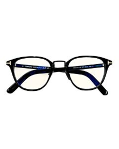 Tom Ford 50 mm Shiny Black Eyeglass Frames