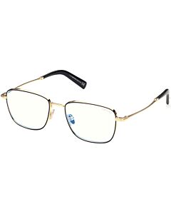 Tom Ford 53 mm Shiny Black Enamel/Deep Gold Eyeglass Frames