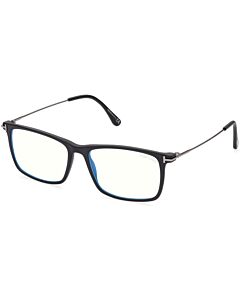 Tom Ford 54 mm Matte Black/Shiny Dark Ruthenium Eyeglass Frames