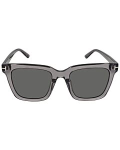 Tom Ford 55 mm Crystal Grey Sunglasses