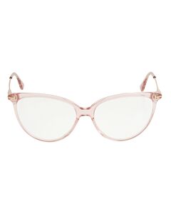 Tom Ford 55 mm Transparent Pink Eyeglass Frames