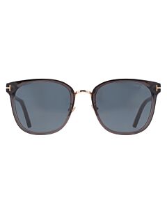 Tom Ford 56 mm Transparent Grey Sunglasses