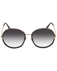 Tom Ford 58 mm Shiny Black Sunglasses