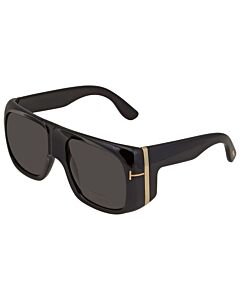 Tom Ford Gino 60 mm Shiny Black Sunglasses