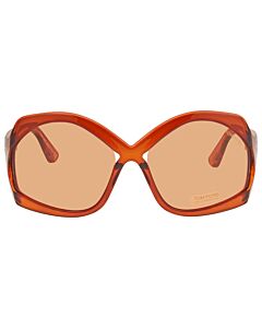 Tom Ford 68 mm Shiny Dark Brown Sunglasses