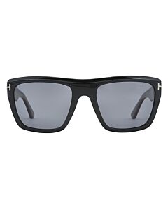 Tom Ford Alberto 55 mm Shiny Black Sunglasses