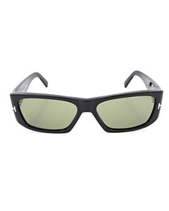 Tom Ford Andres 56 mm Shiny Black Sunglasses