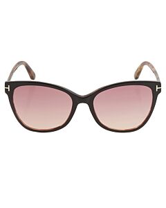 Tom Ford Ani 58 mm Shiny Black/Pink Havana Sunglasses