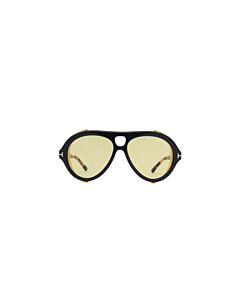 Tom Ford Neughman 60 mm Shiny Black/Havana Sunglasses
