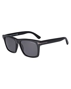 Tom Ford Buckley 56 mm Shiny Black Sunglasses