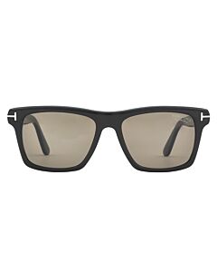 Tom Ford Buckley 56 mm Shiny Black Sunglasses