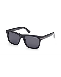 Tom Ford Buckley 58 mm Shiny Black Sunglasses