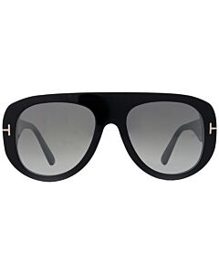 Tom Ford Cecil 55 mm Shiny Black Sunglasses