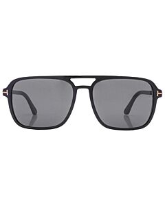 Tom Ford Crosby 59 mm Shiny Black Sunglasses