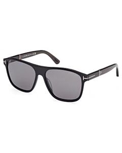 Tom Ford Frances 58 mm Shiny Black Sunglasses