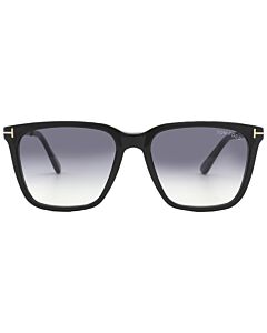 Tom Ford Garrettt 56 mm Shiny Black Sunglasses