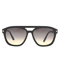 Tom Ford Gerrard 56 mm Shiny Black Sunglasses