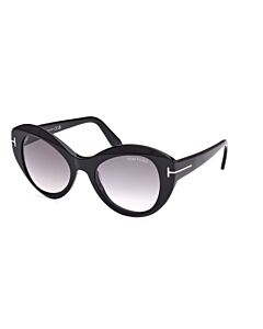 Tom Ford Guinevere 52 mm Shiny Black Sunglasses