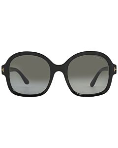 Tom Ford Hanley 57 mm Shiny Black Sunglasses