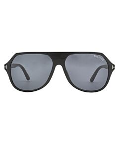 Tom Ford Hayes 59 mm Shiny Black Sunglasses