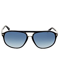 Tom Ford Jacob 60 mm Shiny Black Sunglasses
