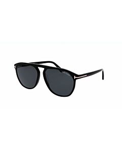 Tom Ford Jasper 58 mm Shiny Black Sunglasses