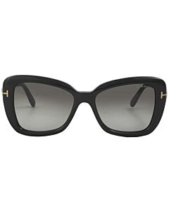 Tom Ford Maeve 55 mm Shiny Black Sunglasses