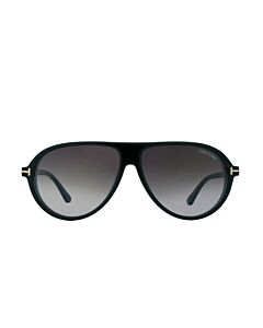 Tom Ford Marcus 60 mm Shiny Black Sunglasses