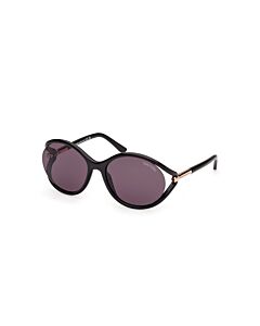 Tom Ford Melody 59 mm Shiny Black Sunglasses