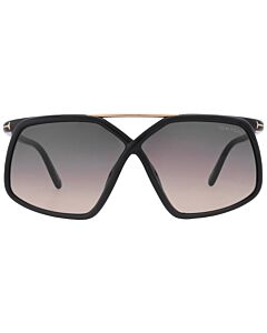 Tom Ford Meryl 64 mm Shiny Black Sunglasses