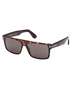 Tom Ford Philippe 58 mm Shiny Dark Havana Sunglasses