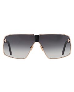 Tom Ford Reno 66 mm Gold Black Sunglasses