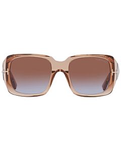 Tom Ford Ryder 51 mm Shiny Light Brown Sunglasses