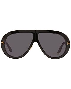 Tom Ford Troy 61 mm Shiny Black Sunglasses