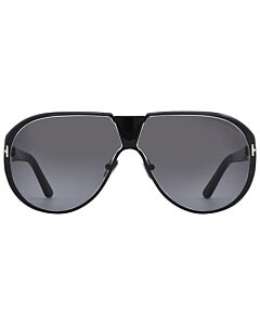 Tom Ford Vincenzo 64 mm Shiny Black Sunglasses