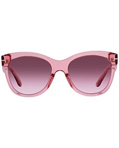 Tom Ford Wallace 54 mm Transparent Coral Sunglasses