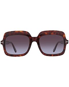 Tom Ford Wallis 56 mm Red Havana Sunglasses