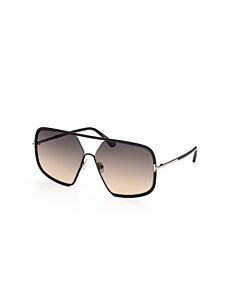 Tom Ford Warren 63 mm Shiny Black Sunglasses