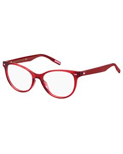 Tommy Hilfiger 48 mm Red Glitter Eyeglass Frames