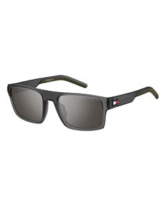 Tommy Hilfiger 55 mm Matte Grey Sunglasses