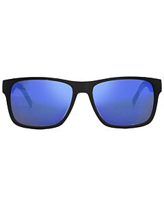 Tommy Hilfiger 56 mm Matte Black Blue Sunglasses
